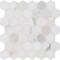 Msi Calacatta Gold Hexagon SAMPLE Polished Marble Mesh-Mounted Mosaic Tile ZOR-MD-0446-SAM - alternate 1